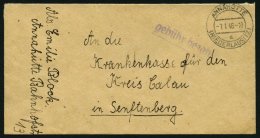 ALL. BES. GEBÜHR BEZAHLT ANNAHÜTTE A (NIEDERLAUSITZ), 7.1.46, Violetter Unterstrichener L1 Gebühr Bezahlt - Sonstige & Ohne Zuordnung