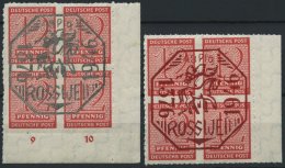 ROSSWEIN 1/2 **, 1946, 570 Jahre Roßwein, Pracht, Mi. 120.- - Privatpost