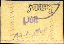 GROSSRÄSCHEN 3S BrfStk, 1945, 5 Pf. Auf Gelb Mit Seitenrändern, Mit Doppelter Senkrechter Zähnung, Pracht - Private & Local Mails
