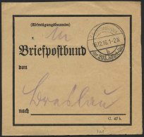 LETTLAND 901 BRIEF, K.D. FELDPOSTEXPED. DER 203. INFANT.-DIV. B, 16.12.16, Auf Briefpostbund-Zettel (C 47b) Für Ein - Lettland