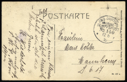MSP VON 1914 - 1918 140 (Großer Kreuzer ROON), 12.8.1915, Feldpost-Ansichtskarte Von Bord Der Roon, Pracht - Maritime