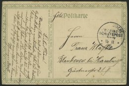 MSP VON 1914 - 1918 12 (BLÜCHER), 22.12.14, Feldpostkarte, Pracht - Maritime