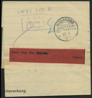 DEUTSCH-OSTAFRIKA Brief , 1915, MOROGORO, 12.4.16, Violetter Barfrankierungsstempel Zwei 1/2 H Auf Streifband Nach Tabor - Afrique Orientale