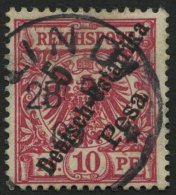 DEUTSCH-OSTAFRIKA 8b O, 1896, 5 Pf. Auf 10 Pf. Rotkarmin, Pracht, Gepr. Jäschke-L., Mi. 120.- - German East Africa