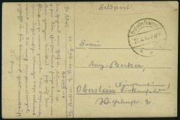 DP TÜRKEI 1916, Feldpoststation CONSTANTINOPEL Auf Feldpost-Ansichtskarte, Pracht - Deutsche Post In Der Türkei