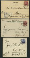 DP TÜRKEI 1902-07, 4 Verschiedene Gebrauchte Belege, Pracht - Turkey (offices)