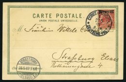 DP TÜRKEI 8dZS O, 1897, 1 PIA. Auf 20 Pf. Violettultramarin Im Zwischenstegpaar, Pracht, Mi. 120.- - Turkey (offices)