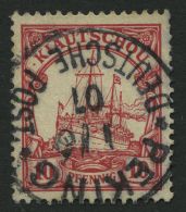 DP CHINA P VIc O, Petschili: 1901, 10 Pf. Kiautschou, Stempel PEKING, Pracht, Signiert Pauligk, Mi. 380.- - Chine (bureaux)