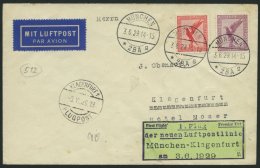 ERST-UND ERÖFFNUNGSFLÜGE 29.18.02 BRIEF, 3.6.1929, München-Klagenfurth, Prachtbrief - Zeppeline