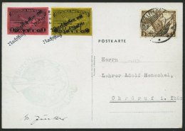 RAKETENPOST 5C2 BRIEF, 10.11.1933, Raketen-Nachtflug Aus Hasselfelde, Frankiert Mit 2 Ungezähnten Raketenmarken, L2 - Airmail & Zeppelin