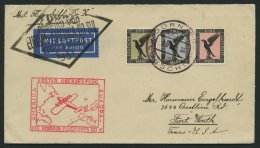 DO-X LUFTPOST 24.c. BRIEF, 30.1.1931, Bordpostaufgabe, Via Rio Nach Nordamerika, Frankiert Mit 1-3 M. Adler, Prachtbrief - Covers & Documents