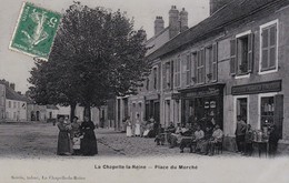 77 -   LA CHAPELLE LA REINE Place Du Marché - Plomberie Coudereau - Café Serris Fillia - La Chapelle La Reine