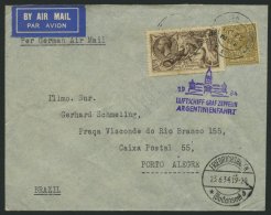 ZULEITUNGSPOST 226B BRIEF, Irland: 1933, 5. Südamerikafahrt, Anschlußflug Ab Berlin, Drucksache, Prachtbrief - Luft- Und Zeppelinpost