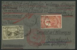 ZULEITUNGSPOST 157 BRIEF, Belgien: 1932, 4. Südamerikafahrt, Prachtkarte - Zeppelins