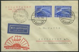 ZEPPELINPOST 120Aa BRIEF, 1931, Polarfahrt, UdSSR-Post, Auflieferung Malygin, Frankiert Mit Ungezähnten Zeppelinmar - Luft- Und Zeppelinpost