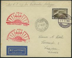 ZEPPELINPOST 119C BRIEF, 1931, Polarfahrt, Bordpost Bis Malygin, Frankiert Mit 4 RM, Prachtbrief In Die Schweiz - Airmail & Zeppelin