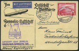 ZEPPELINPOST 108Ca BRIEF, 1931, Ostseejahr-Rundfahrt, Bordpost, Abwurf Kopenhagen, Frankiert Mit Mi.Nr. 455, Prachtkarte - Airmail & Zeppelin