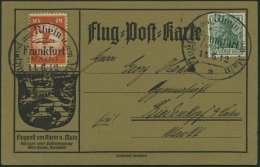 ZEPPELINPOST 16Ad BRIEF, 1912, Frankfurt-Wiesbaden, Poststempel Wiesbaden, Prachtkarte - Zeppelins