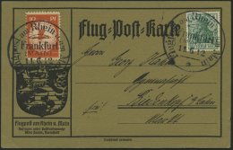 ZEPPELINPOST 16Ab BRIEF, 1912, Frankfurt-Wiesbaden, Poststempel Frankfurt, Prachtkarte - Airmail & Zeppelin