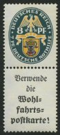 ZUSAMMENDRUCKE S 58 **, 1928, Nothilfe 8 + A1.1, Pracht, Mi. 400.- - Se-Tenant