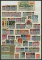 LOTS O,BrfStk , 1919-23, 126 Verschiedene Kleinere Mittlere Werte Inflation, Feinst/Pracht, Alle Geprüft Infla, Mi. - Oblitérés