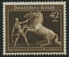 Dt. Reich 699 **, 1939, 42 Pf. Braunes Band, Pracht, Mi. 80.- - Sonstige & Ohne Zuordnung