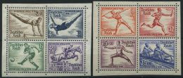 Dt. Reich 624-31 **, 1936, Olympische Spiele, 2 Herzstücke, Pracht, Mi. (80.-) - Used Stamps
