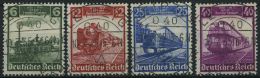 Dt. Reich 580-83 O, 1935, 100 Jahre Eisenbahn Mit Zentrischen Ersttagsstempeln, Prachtsatz - Gebraucht