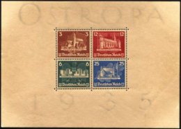 Dt. Reich Bl. 3 *, 1935, Block OSTROPA, Voller Originalgummi!, Falzreste Im Rand, Marken Postfrisch, Pracht, (1100.-) - Used Stamps