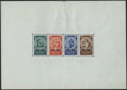 Dt. Reich Bl. 2 *, 1933, Block Nothilfe, Originalgröße, Große Defekte Stelle Im Oberrand, Marken Postfr - Used Stamps