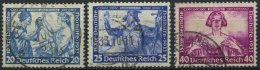 Dt. Reich 505B,506/7A O, 1933, 20, 25 Und 40 Pf. Wagner, 3 Werte üblich Gezähnt, Pracht, Mi. 350.- - Gebraucht