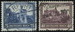 Dt. Reich 477/8 O, 1932, 25 Und 40 Pf. Nothilfe, 2 Prachtwerte, Mi. 109.- - Gebraucht