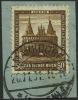 Dt. Reich 462 BrfStk, 1931, 50 Pf. Lübeck, Holstentor, Prachtbriefstück, Mi. (100.-) - Usati