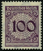 Dt. Reich 343 **, 1923, 100 Pf. Violettpurpur, Pracht, Mi. 70.- - Gebraucht