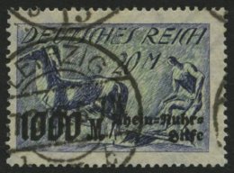 Dt. Reich 261b,262a BrfStk, 1923, 5000 M. Dunkelgrünlichblau Und 10000 M. Grauoliv, Ein Paar Stockige Zahnspitzen S - Other & Unclassified