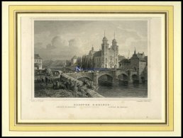 KLOSTER RHEINAU/KANTON ZÜRICH, Stahlstich Von Lange/Kolb Um 1840 - Lithographien