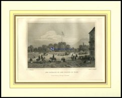 WIEN: Der Eingang In Den Prater, Stahlstich Von Hoffmeister/Hoffmeister, 1840 - Lithographies