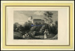 BALLENSTÄDT: Das Schloß, Stahlstich Von Richter/Hinchliff Um 1840 - Lithographies