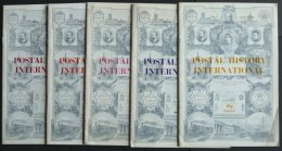 PHIL. LITERATUR Postal History International, 5 Verschiedene Auktionskataloge No. 1, 3 Und 6-8, 1972, In Englisch - Philately And Postal History