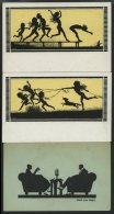 ALTE POSTKARTEN - VARIA SCHATTENBILDER, 3 Verschiedene Ansichtskarten, Dabei 2 Karten Der Serie Fidus (Nr. 40/1) - Other & Unclassified