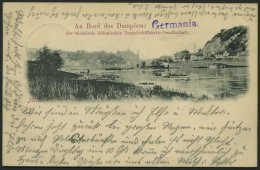 ALTE POSTKARTEN - SCHIFFE An Bord Des Dampfers Germania, Der Sächsisch-böhmischen Dampfschiffahrts-Gesellschaf - Other & Unclassified