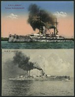 MSP VON 1914 - 1918 S.M.S. Kaiserin, 2 Verschiedene Ansichtskarten, Pracht - Maritime