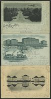 DEUTSCHLAND ETC. MÜNCHEN, 3 Verschiedene Gruss Aus.. Karten Von 1899-1902, Gebraucht - Autres & Non Classés