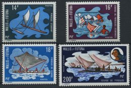 WALLIS- UND FUTUNA-INSELN 238-41 **, 1972, Piroggen-Wettbewerbe, Prachtsatz, Mi. 85.- - Vide