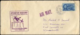 ANTARKTIS 1947, Flugbrief Von Der Antarktis Expedition HIGHJUMP (Überwindung Der Steilküste Des Südpolgeb - 1c. 1918-1940 Covers