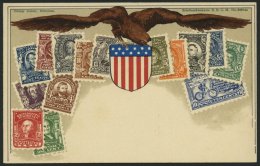 USA Ca. 1900, Briefmarkenserie, Ungebrauchte Karte, Pracht - Stamps (pictures)