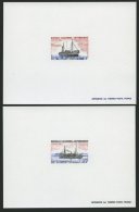 NEUKALEDONIEN 731/2EP (*), 1984, Schiffe, Je Auf Epreuves De Luxe, Pracht - Sonstige & Ohne Zuordnung