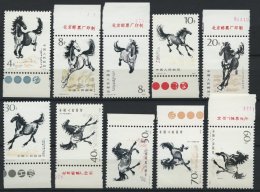 CHINA - VOLKSREPUBLIK 1399-1408 **, 1978, Pferde, Alles Randstücke, Prachtsatz, Mi. 85.- - Other & Unclassified