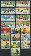 CHINA - VOLKSREPUBLIK 919-26,935-44 **, 1966, Kinder Beim Sport Und Frauen Im Berufsleben, 2 Werte Zahnfehler Sonst Prac - Autres & Non Classés