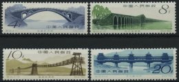 CHINA - VOLKSREPUBLIK 622-25 **, 1962, Brücken Des Alten China, Prachtsatz, Mi. 80.- - Other & Unclassified